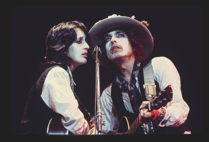 The painted word: Dylan on stage with Joan Baez