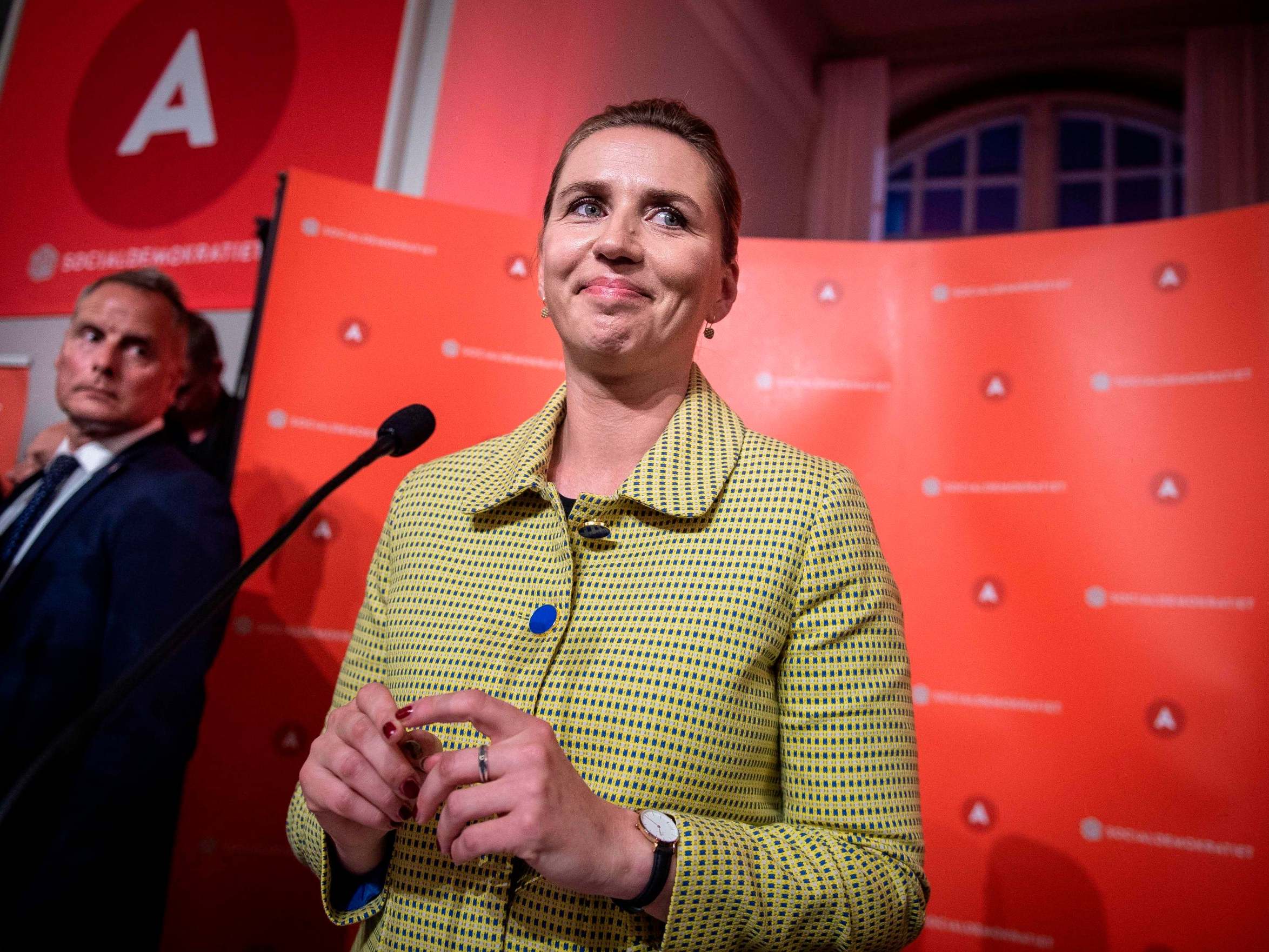 The Social Democrats' Mette Frederiksen has said her party will try to govern as a minority rather than form a coalition