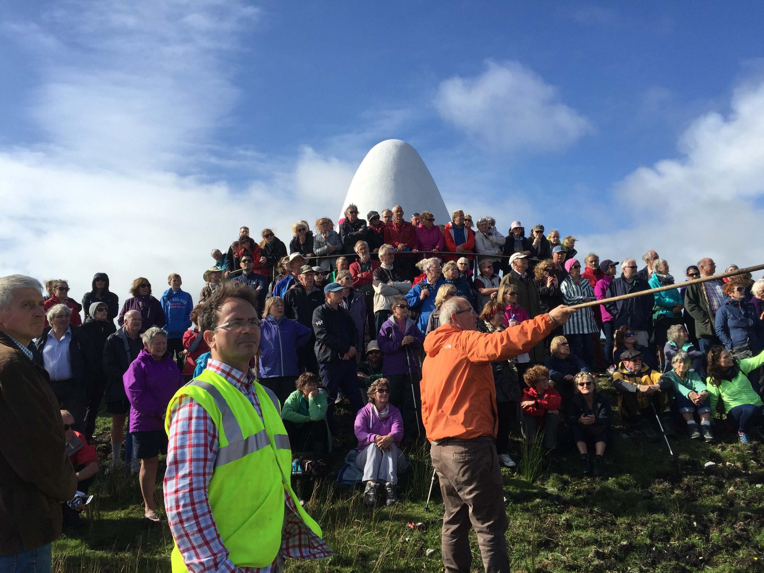 Visitors gather for talks about Marconi and Alcock and Brown