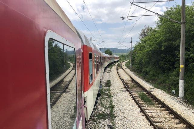 On track: the line of the Orient Express through Bulgaria