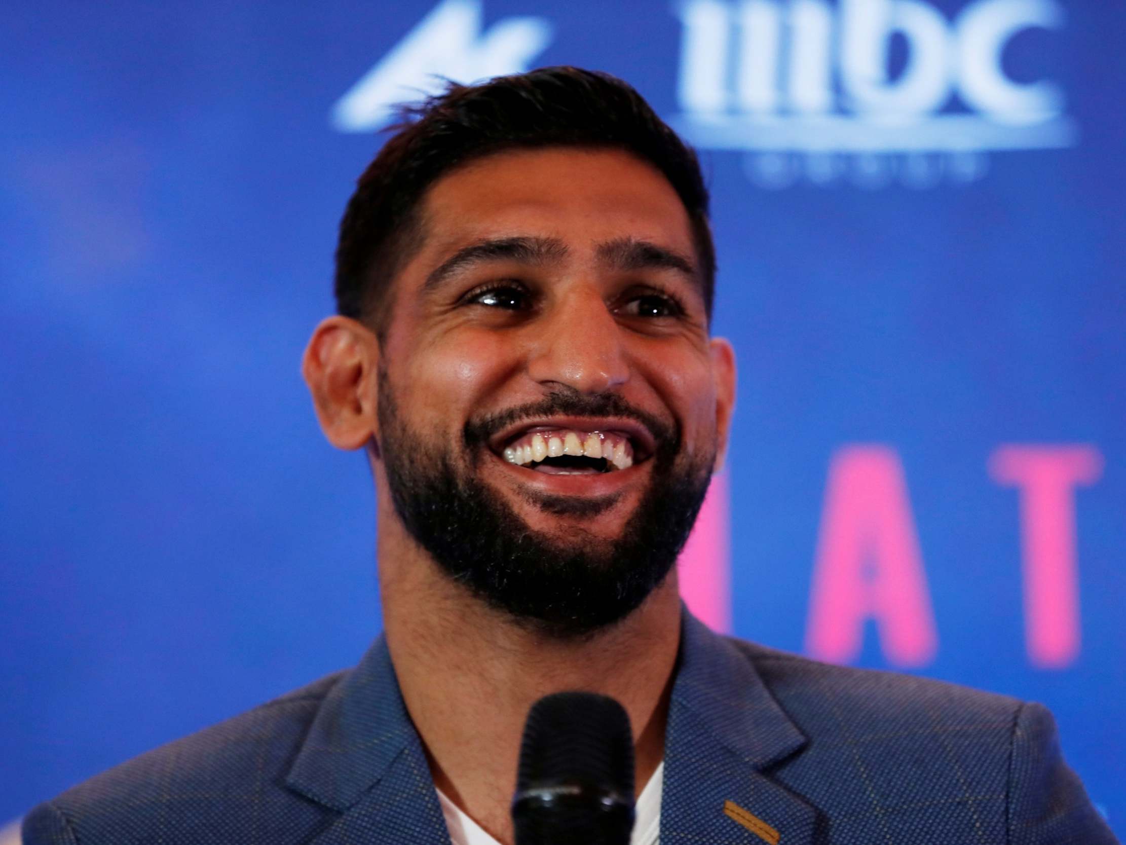 Khan is currently in Saudi Arabia to promote the fight that has now been cancelled