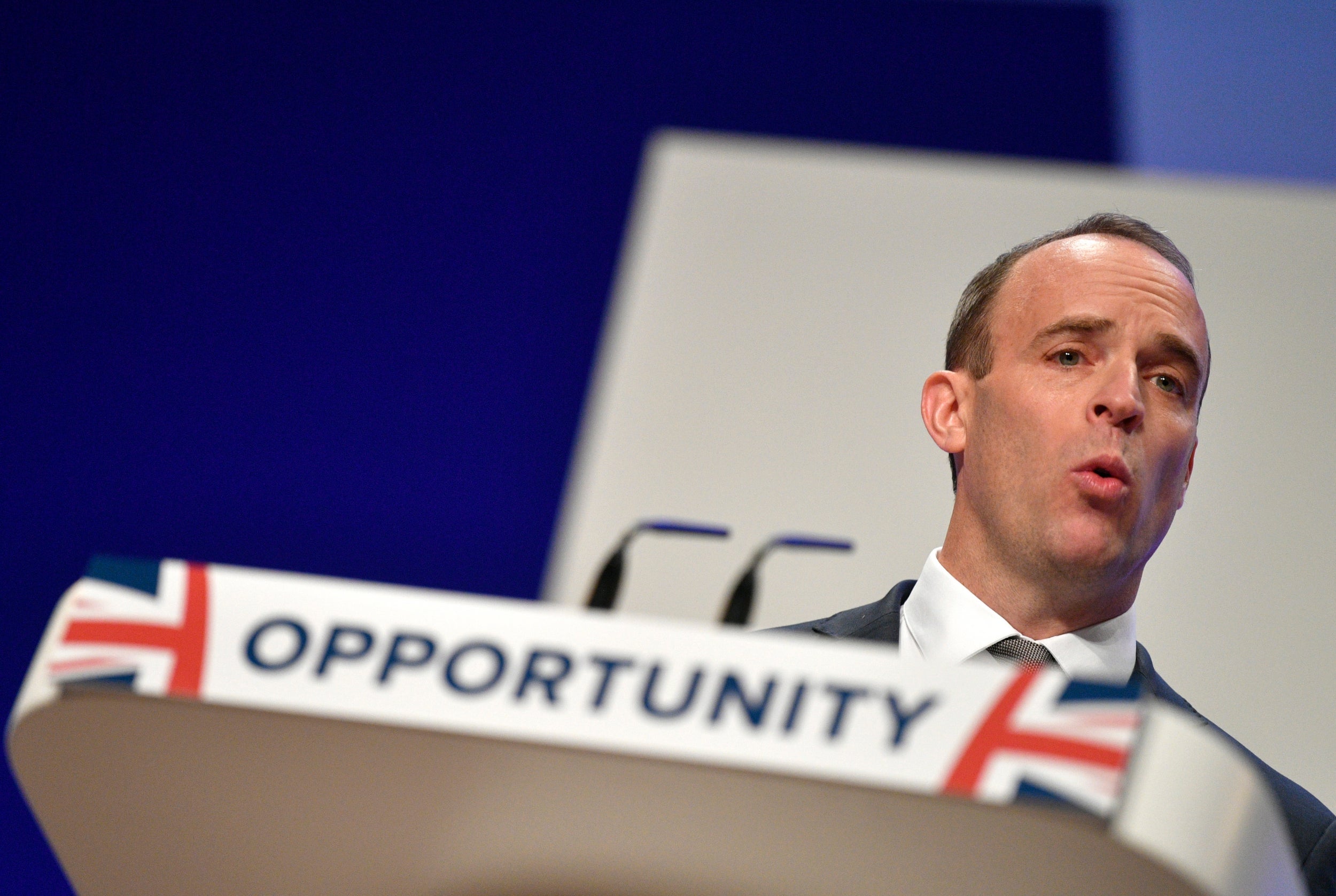 Raab said the UK has been ‘blackmailed and bullied’ by the EU