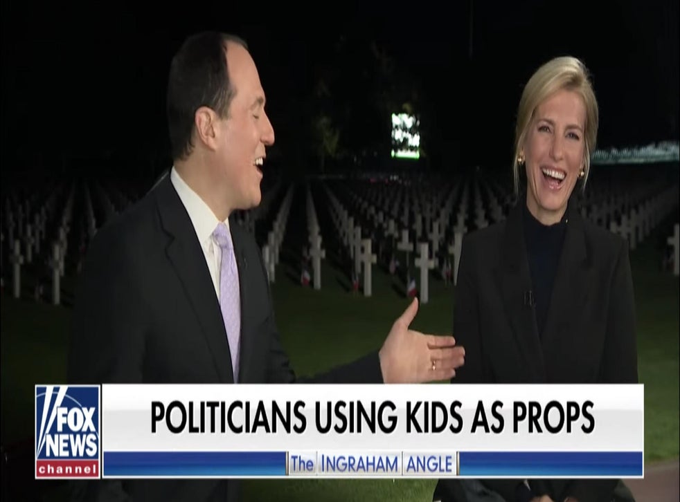 Fox News: Laura Ingraham and Raymond Arroyo joke around at Normandy ...