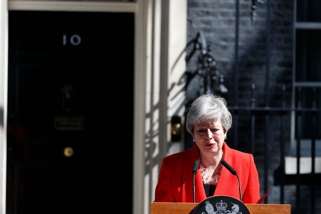 May stepped down as Tory leader on Friday and will serve as caretaker PM until her successor is chosen