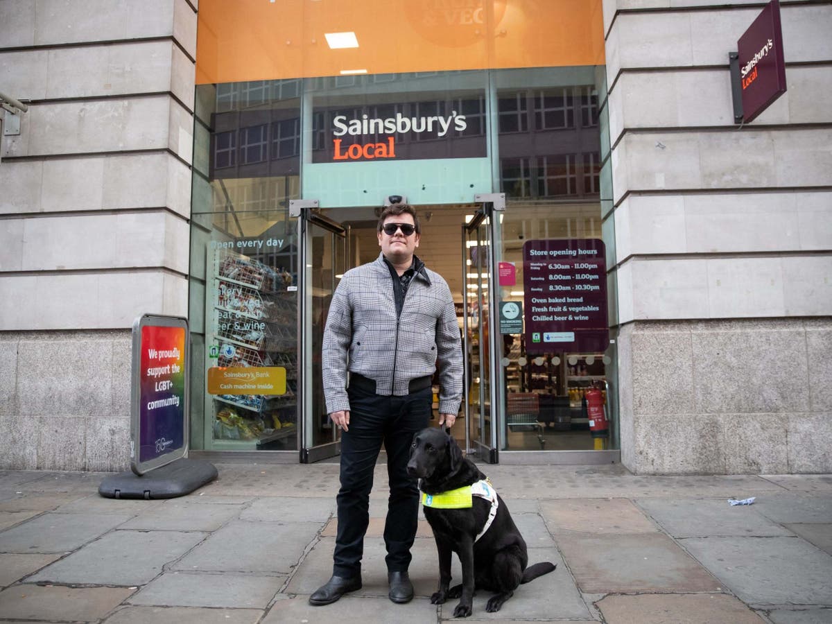 British Paralympic ski champion ‘humiliated’ after Sainsbury’s deny him entry with guide dog