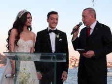 Controversial Turkey president Erdogan best man at Ozil's wedding