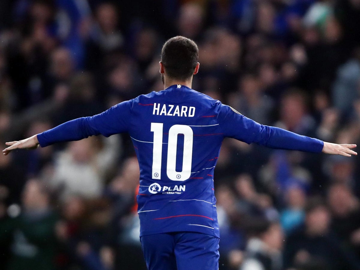Weiland Voorkeursbehandeling roterend Real Madrid transfer news: Club reveal Eden Hazard shirt number after £89m  switch from Chelsea | The Independent | The Independent