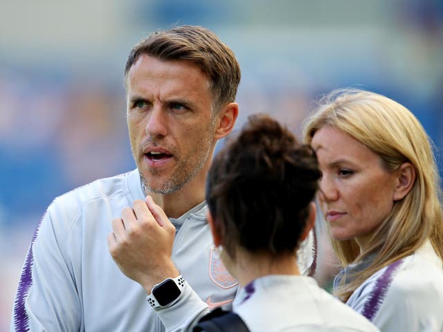 Phil Neville, manager of the England women's national team