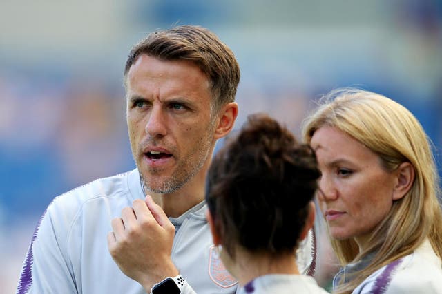 Phil Neville, manager of the England women's national team