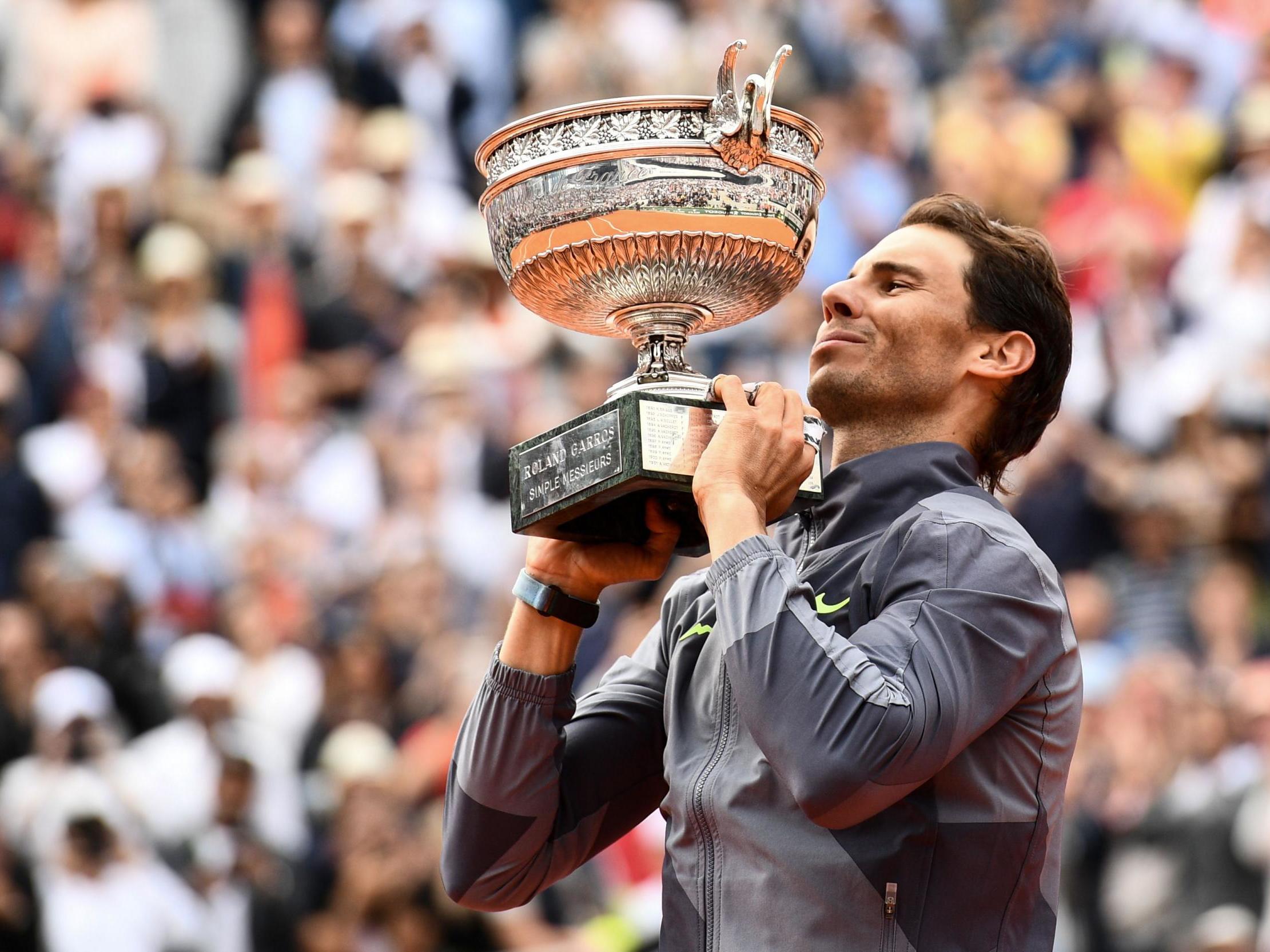 Nadal won the French Open last month