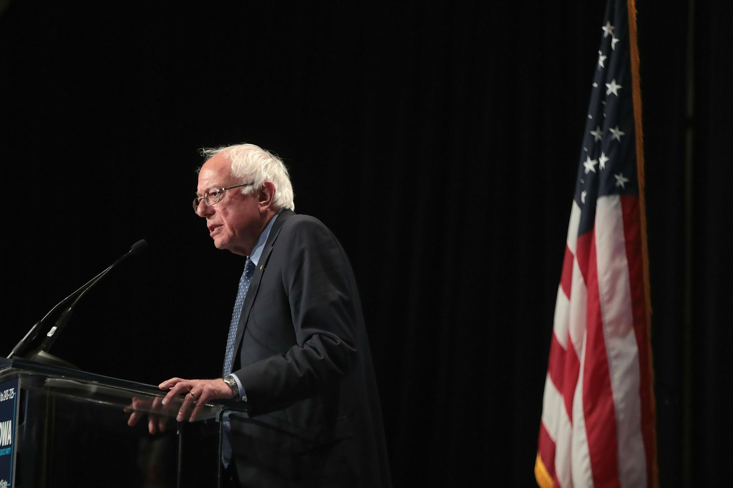 Bernie Sanders did not mention Joe Biden by name