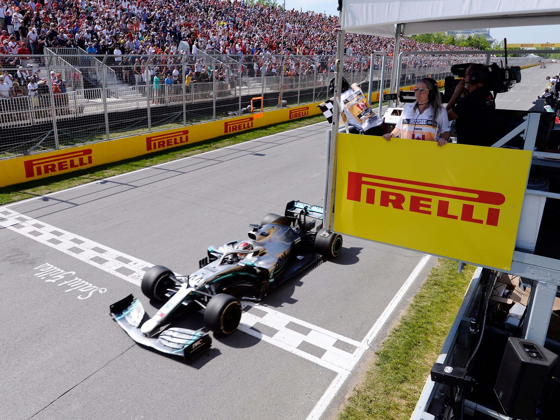 Lewis Hamilton was handed victory in Canada