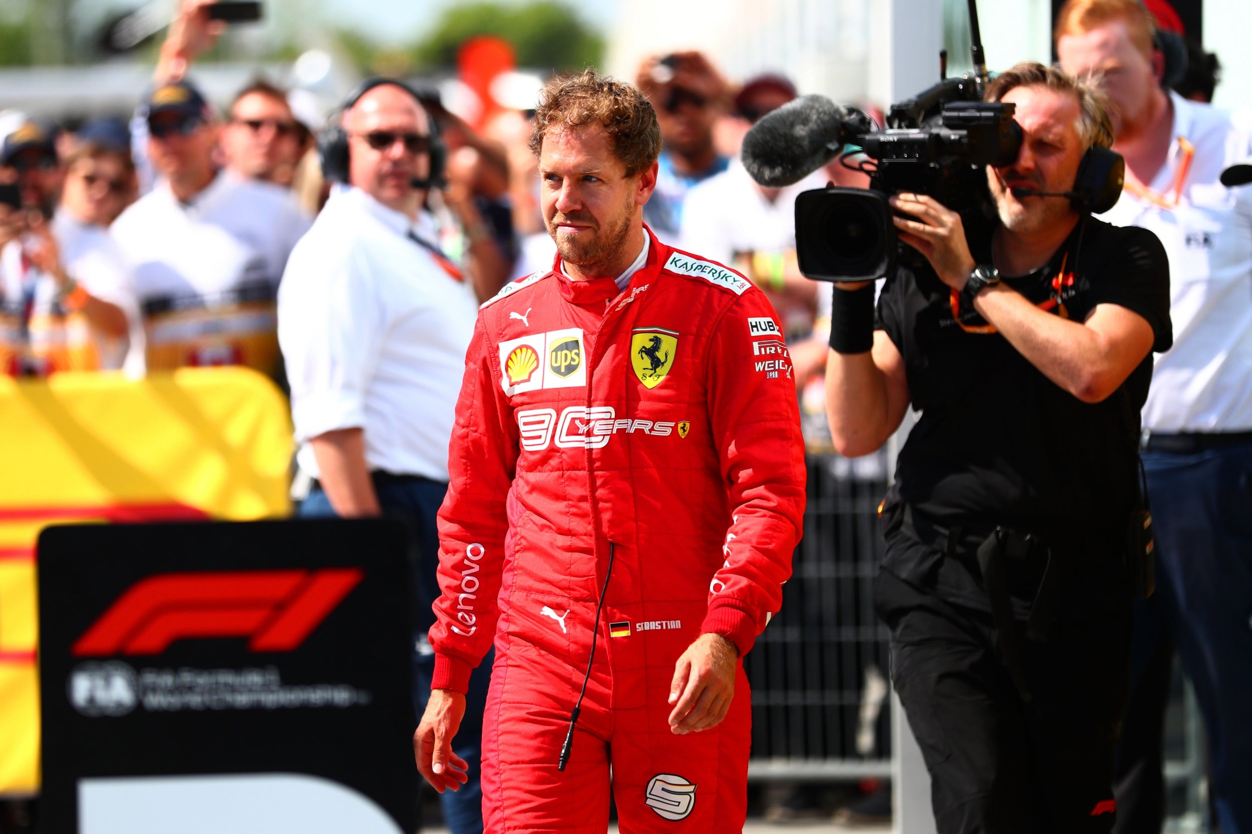 Vettel wasn't pleased with the result in Canada