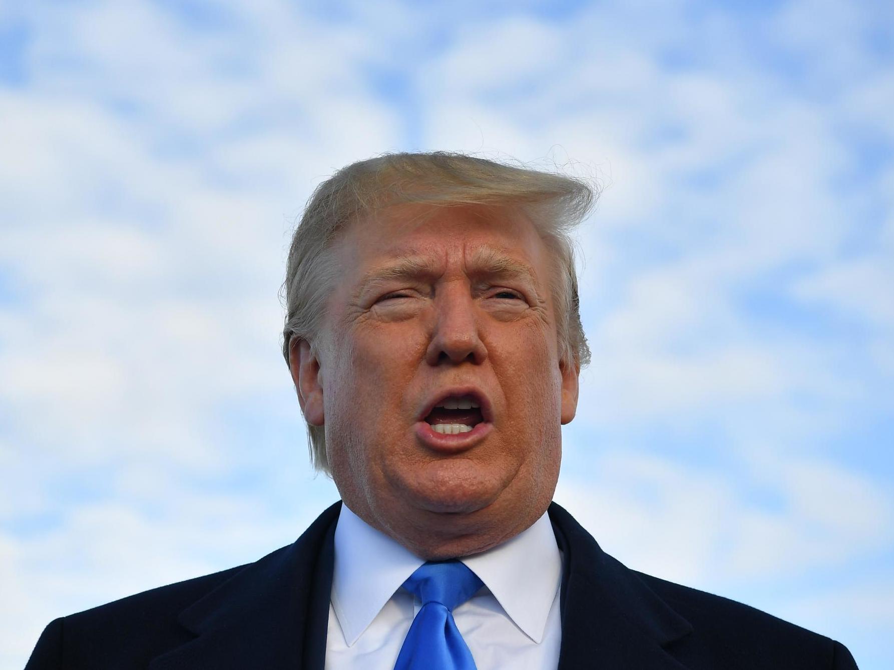 US president Donald Trump