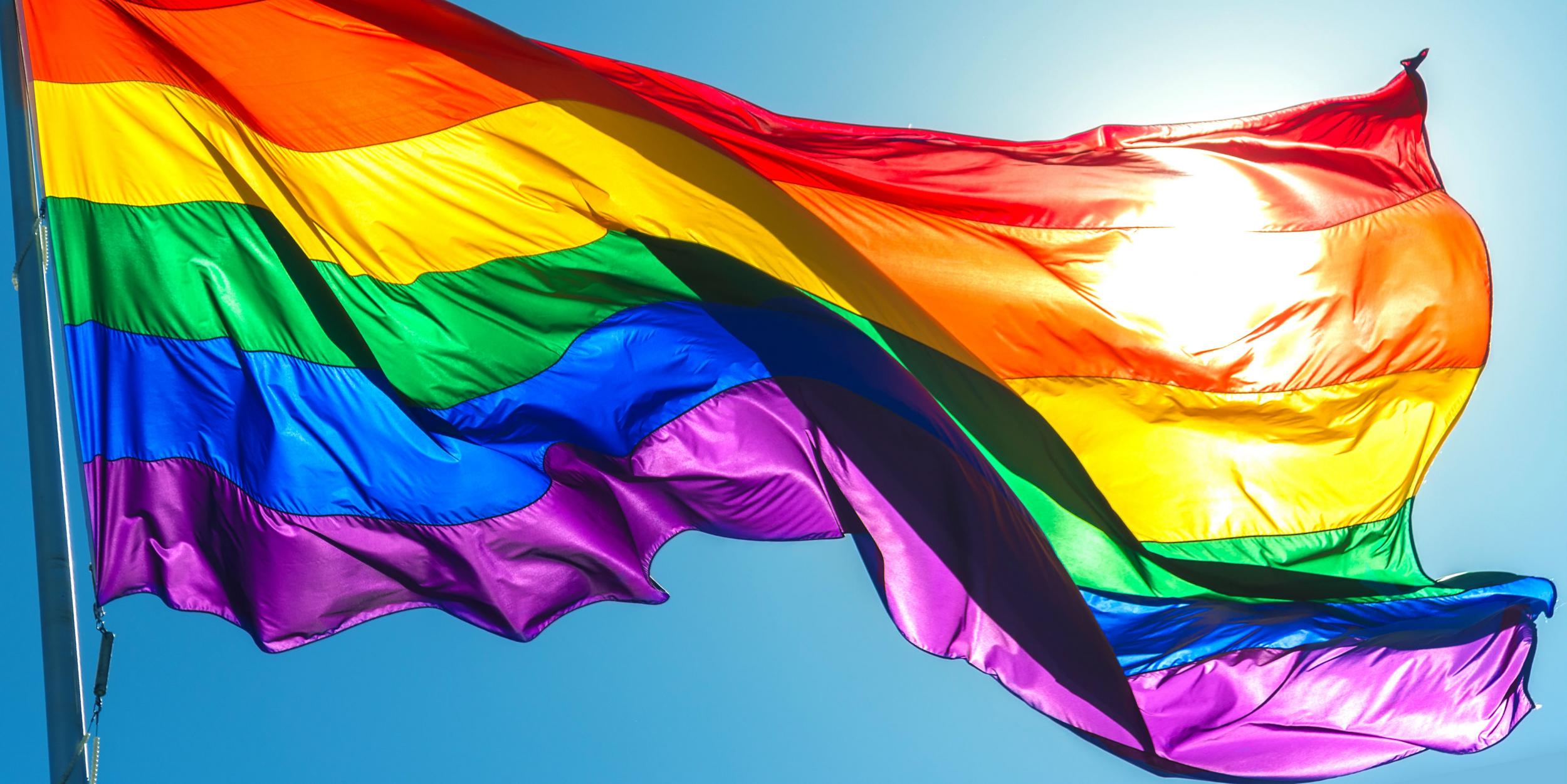 gay pride flag colors and images