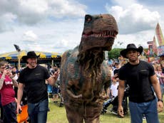 Jurassic Park attraction branded 'just a man in a dinosaur suit'