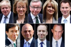 Ten Tory candidates enter race to be next prime minister