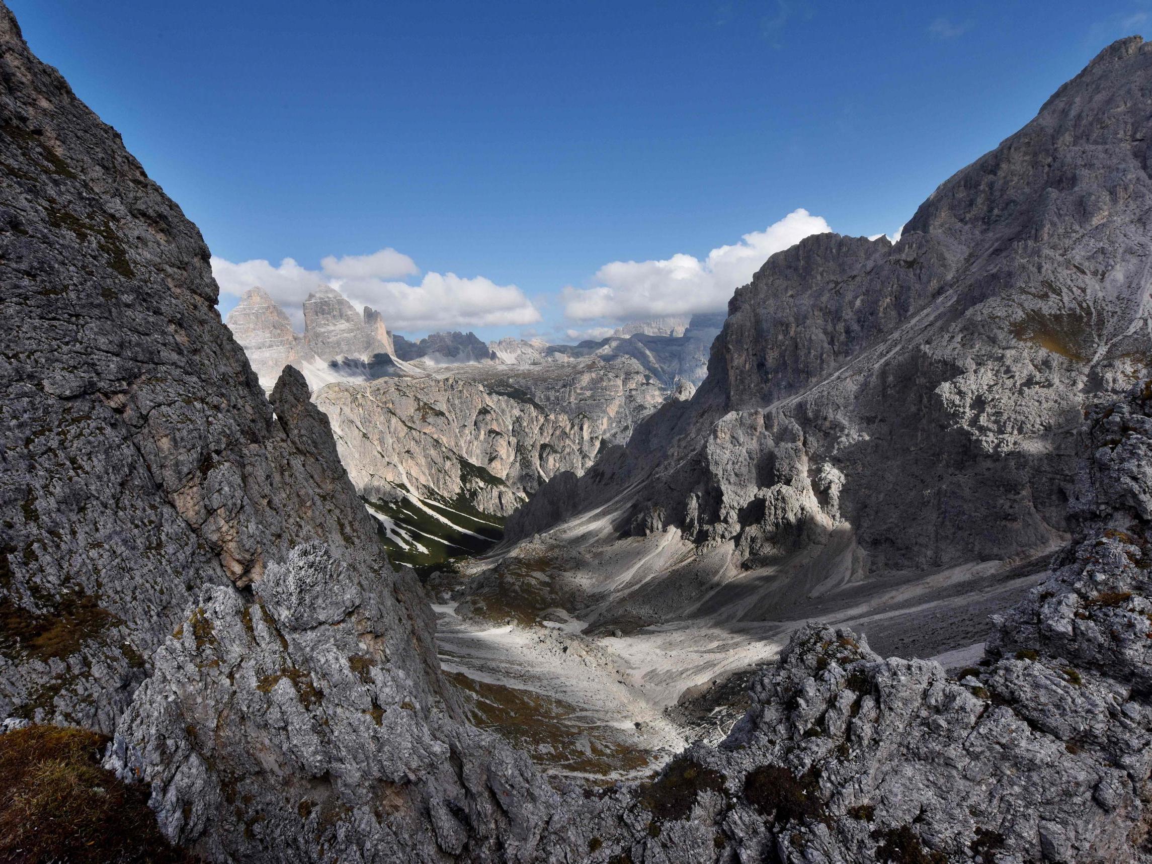 A British man has died while base jumping in Italy's Dolomites mountains