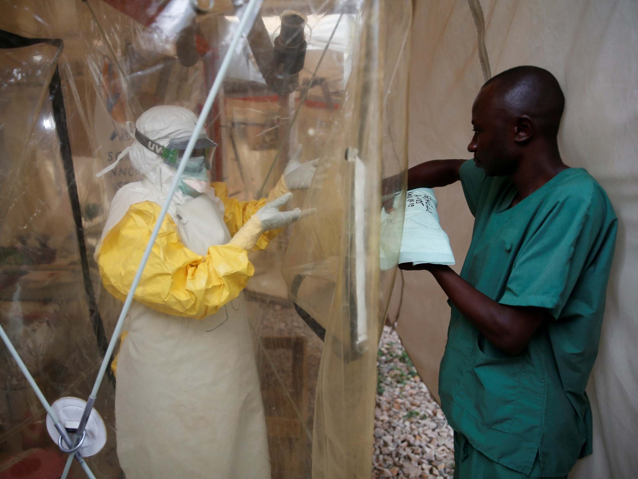 An Ebola treatment centre in Beni, in the Democratic Republic of Congo