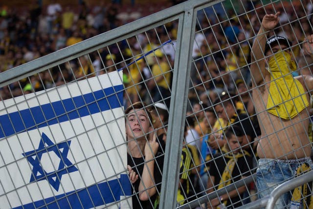 Supporters of Israeli Premier League club Beitar Jerusalem