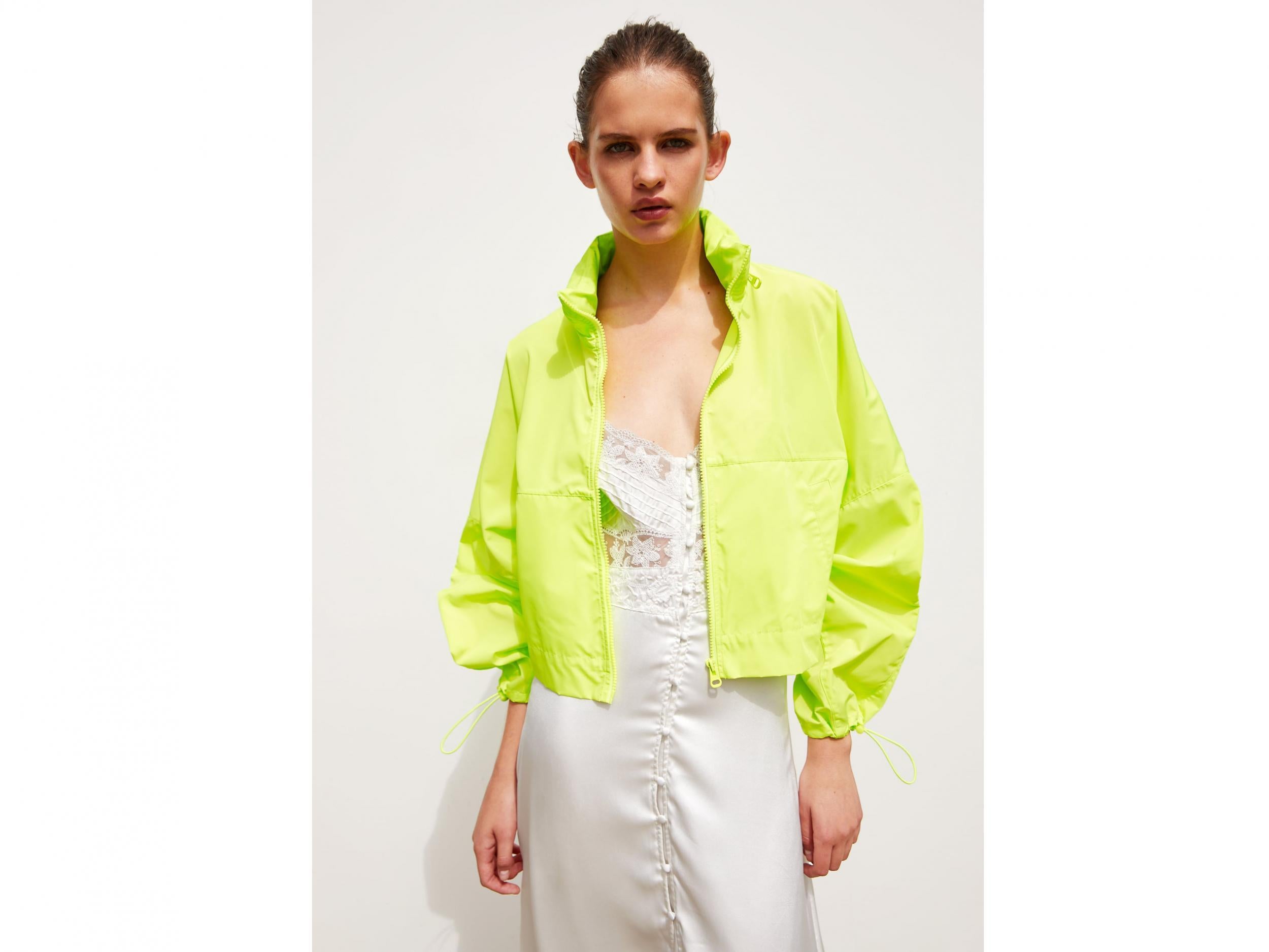 Zicac Transparent Raincoat Waterproof Lightweight Rain Jacket Reuseable Mac Showerproof Hooded Outerwear Travel Portable Packaway Womens Girls Fashion Rainwear 