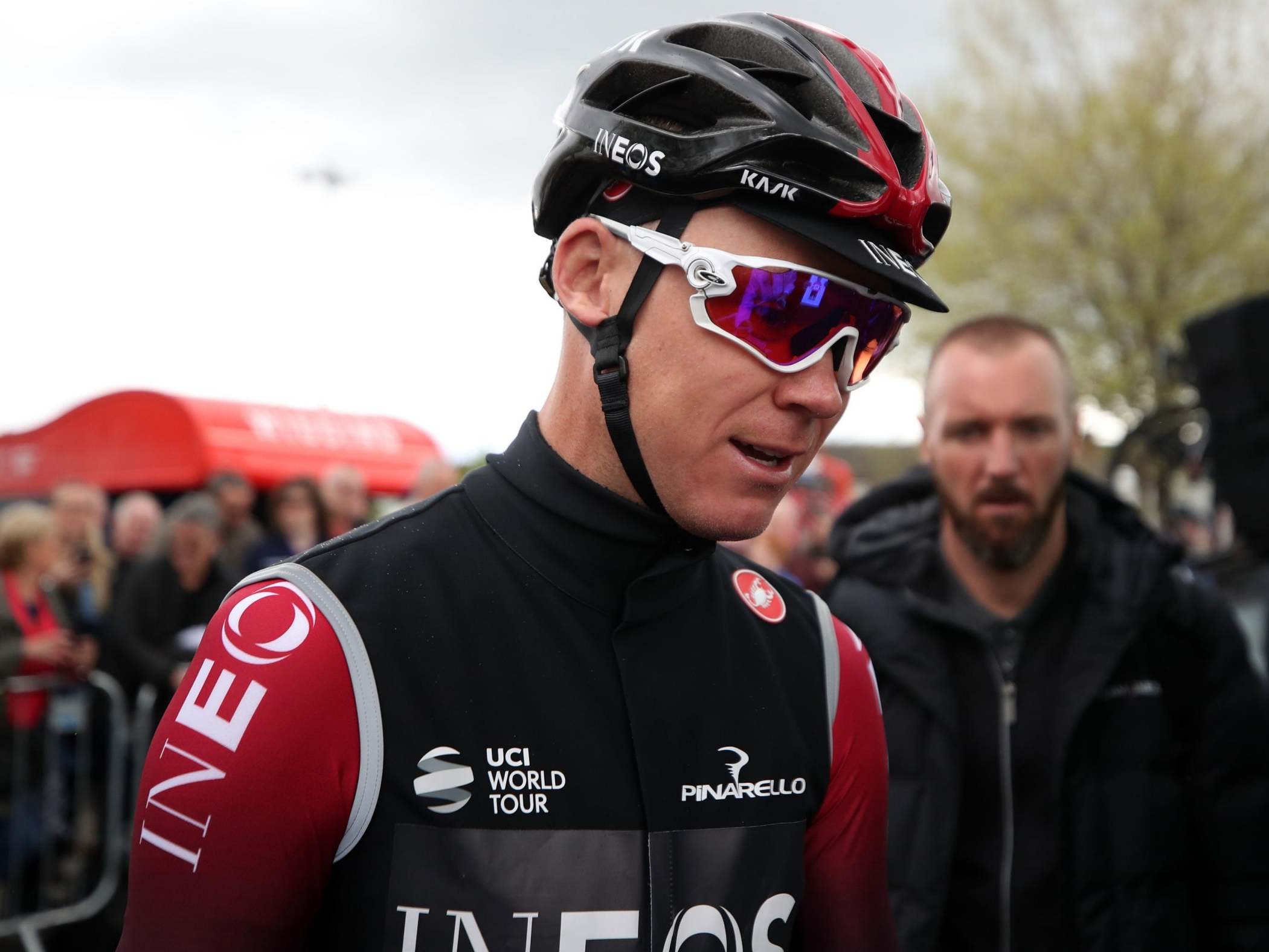 Chris Froome suffered multiple injuries in the incident