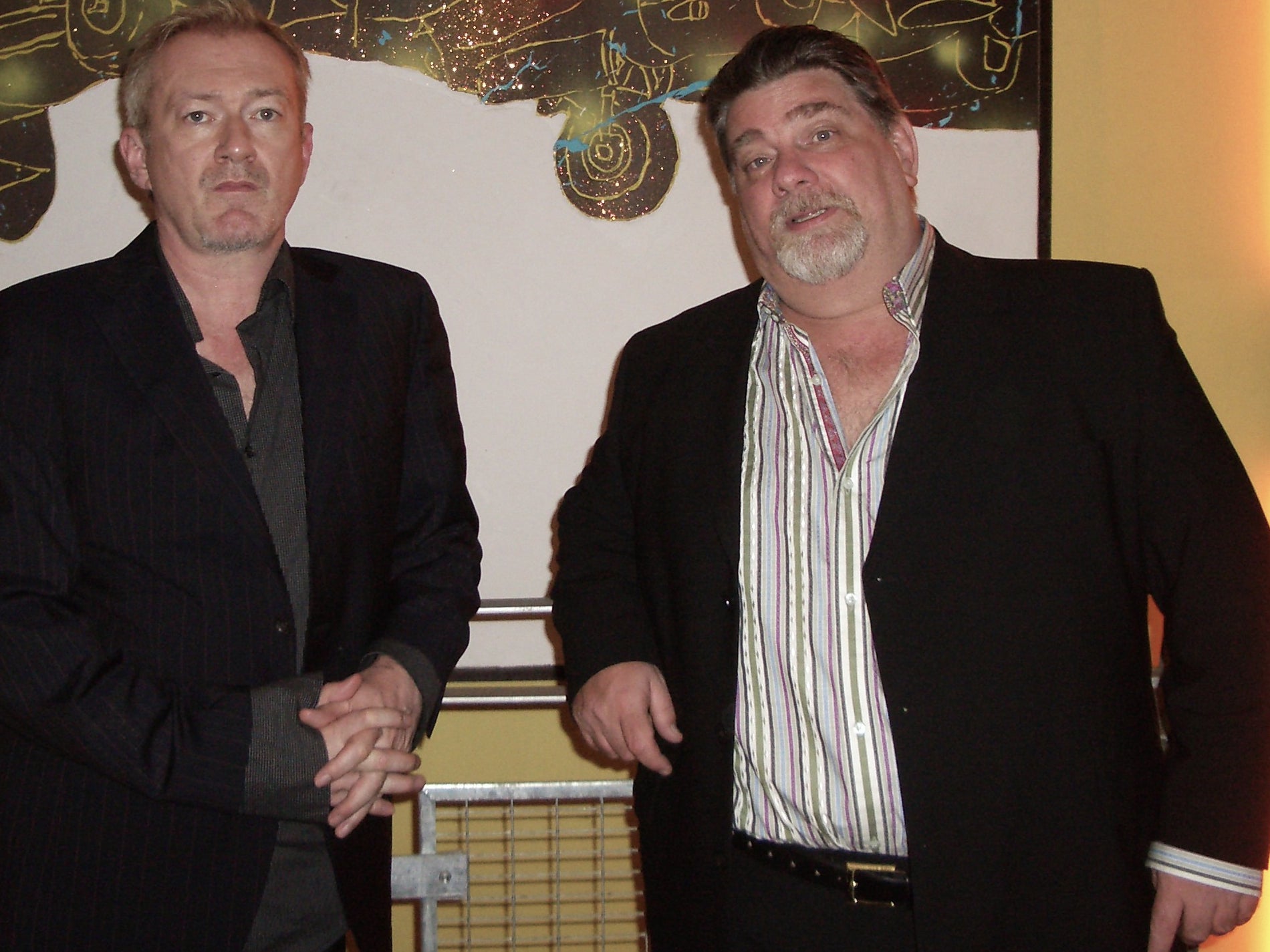 Gill (right) was often mistaken for the Gang of Four musician of the same name