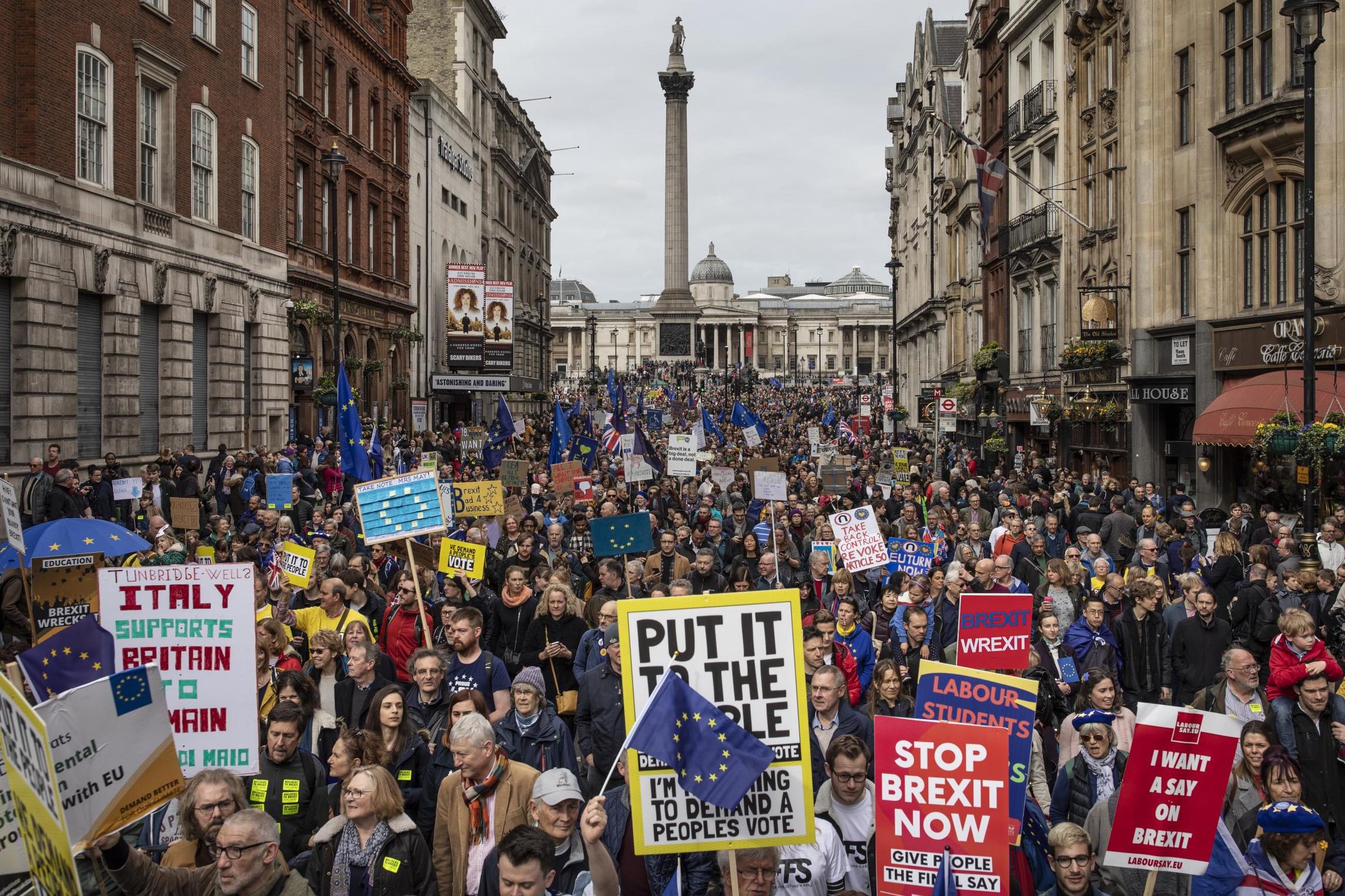 The Put It To The People March on Whitehall earlier this year