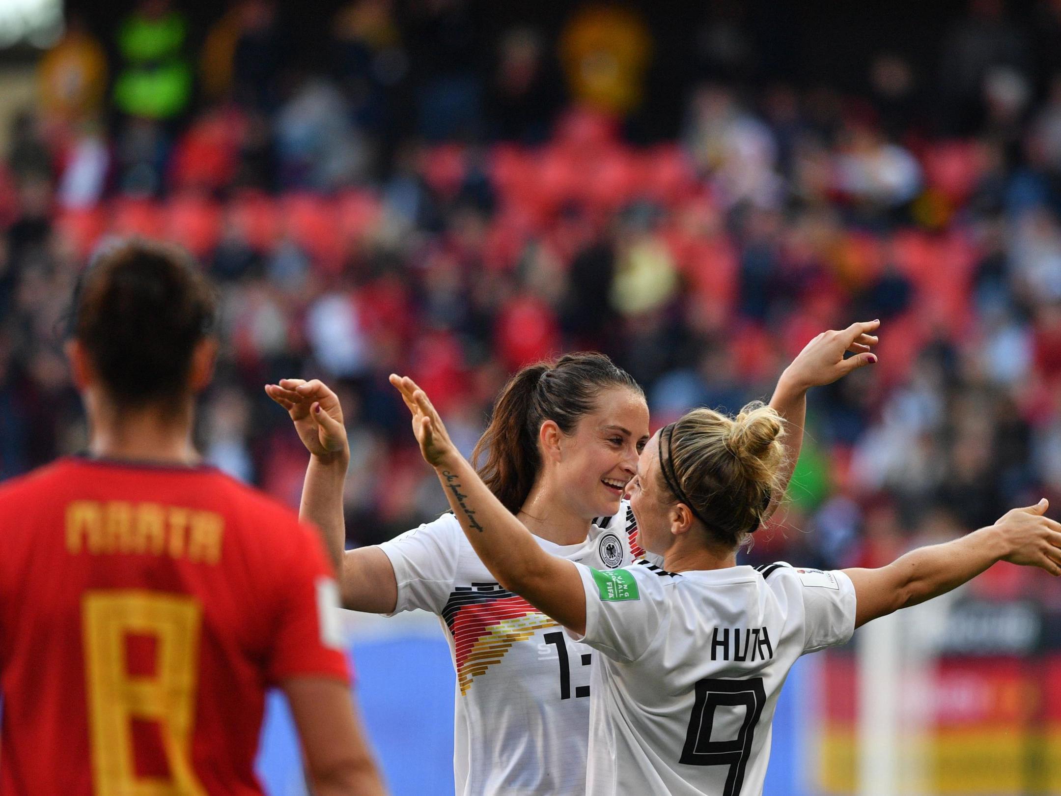 Women's World Cup: Sara Daebritz settles it as Germany beat Spain to close in on next round