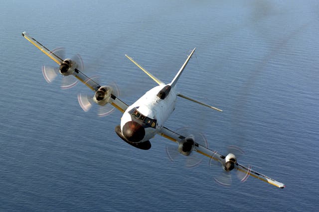 A US Navy Ep-3E Orion reconnaissance aircraft; the type is due to be retired in full by 2020. Jet fuel is a big contributor to the department's emissions