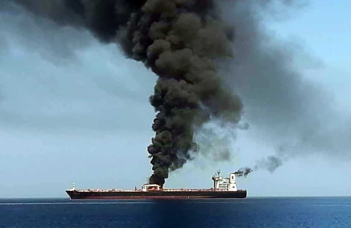 Gulf of Oman 'attack': Oil tankers 'on fire' amid rising tensions between Iran and rivals