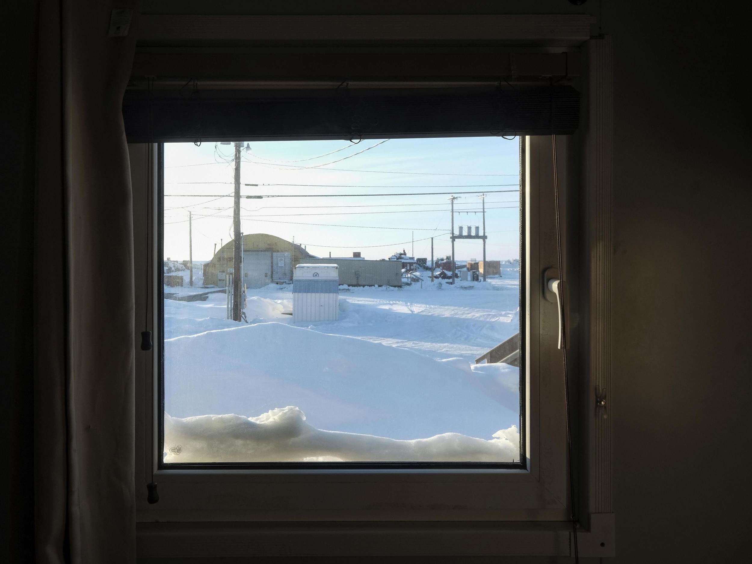 The view from the scientists’ dormitory in Utqiagvik