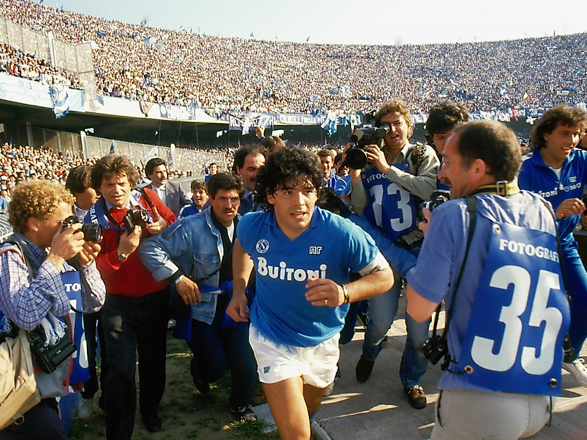 Diego Maradona became a legend at Napoli