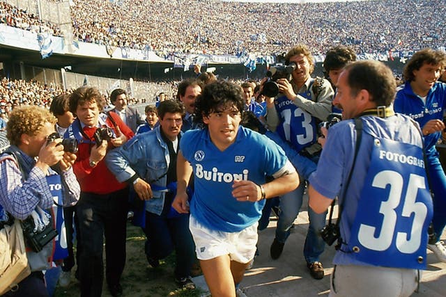 Diego Maradona became a legend at Napoli
