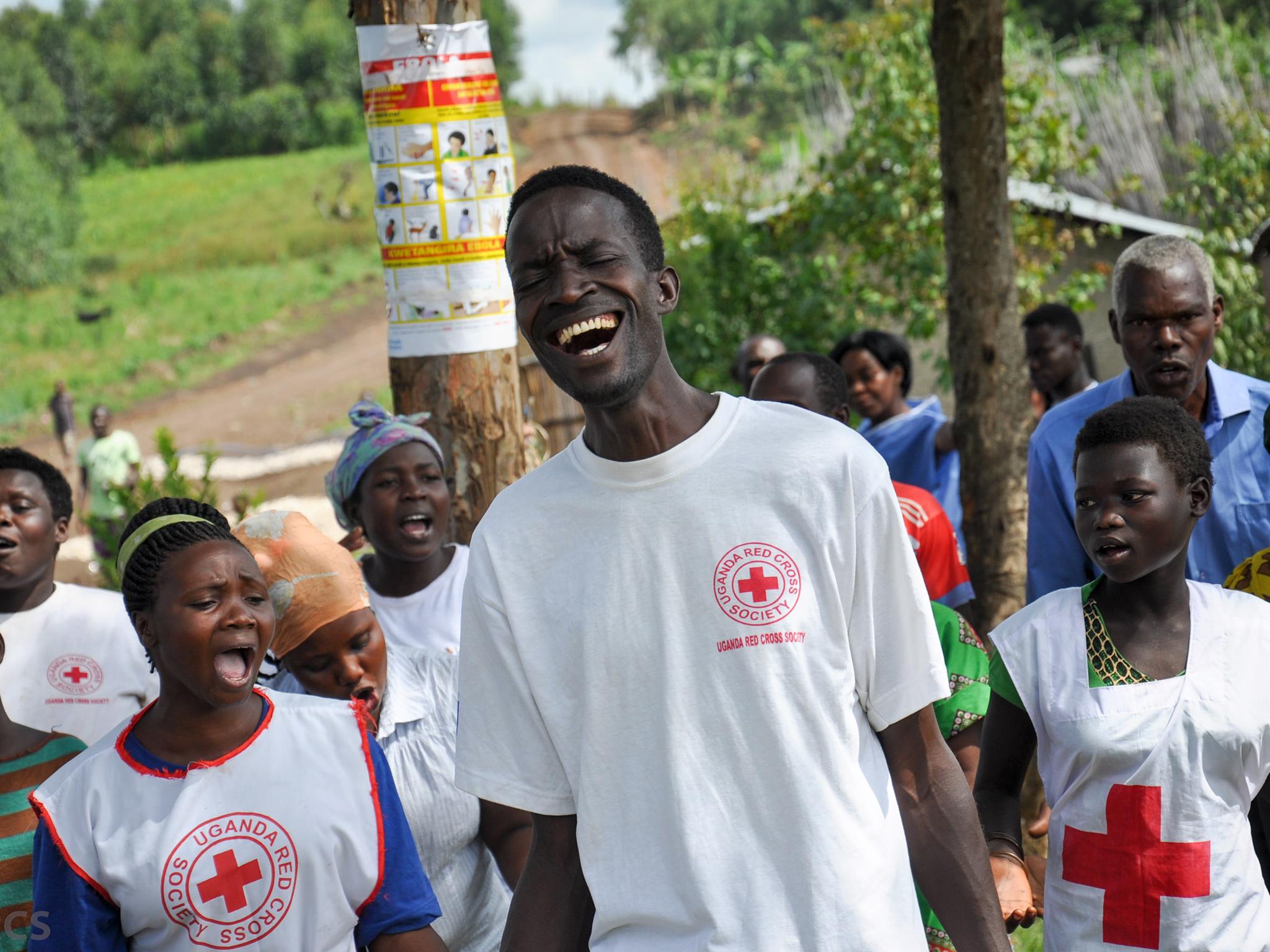 Ibrahim never went to school but he uses his talent in music and drama to reach even the most educated with Ebola prevention messages