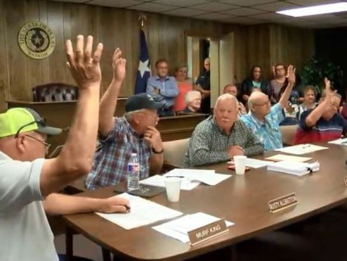 Texas town bans abortion in vote made by five white men