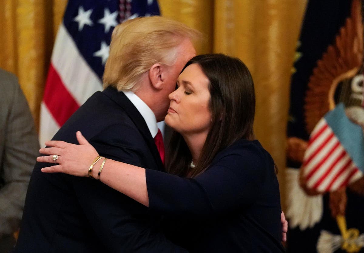 Trump praises 'warrior' Sarah Sanders as hunt begins for replacement