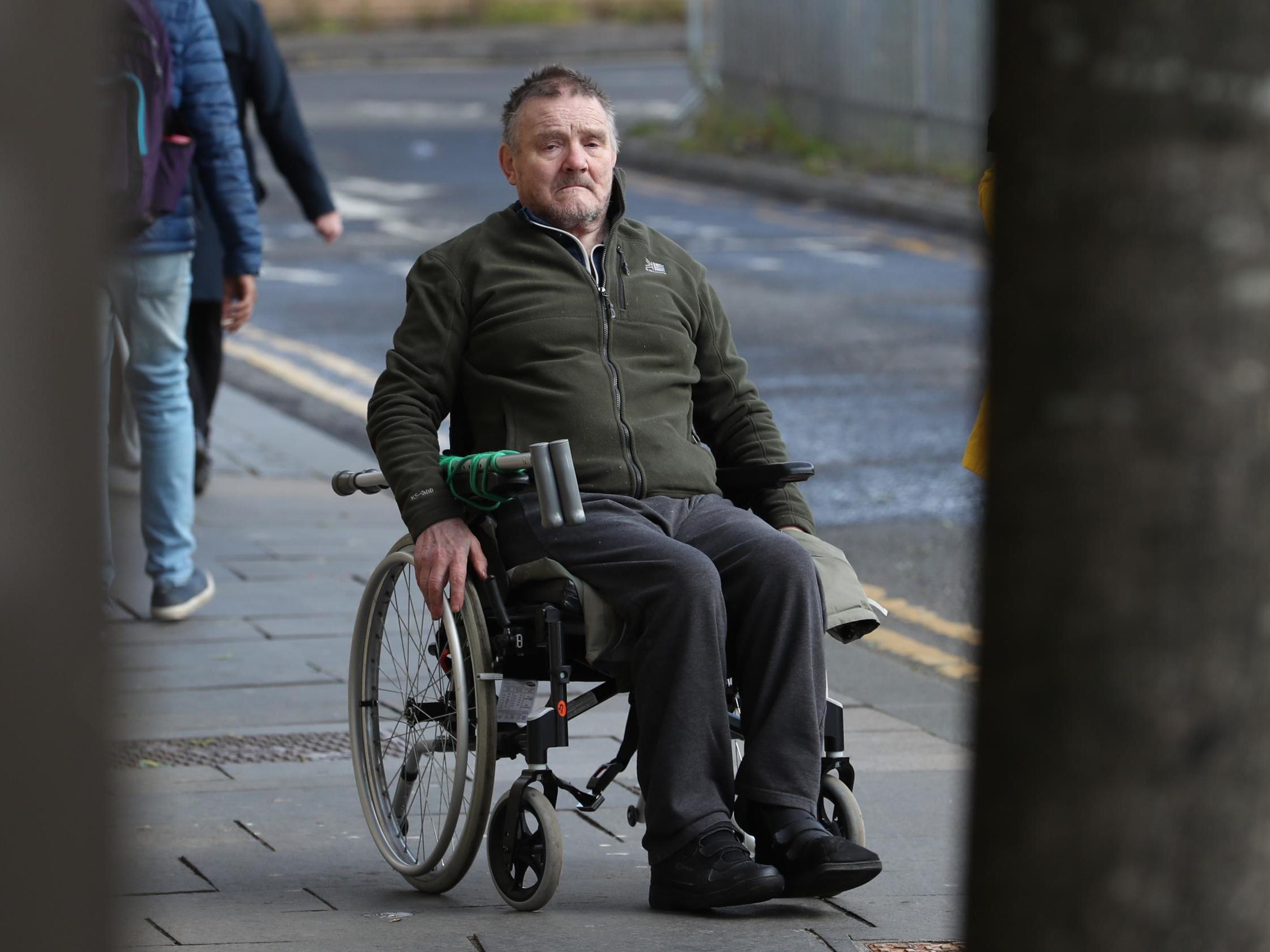 Edward Cairney, 77, from Inverkip, arrives at the High Court in Glasgow (PA)