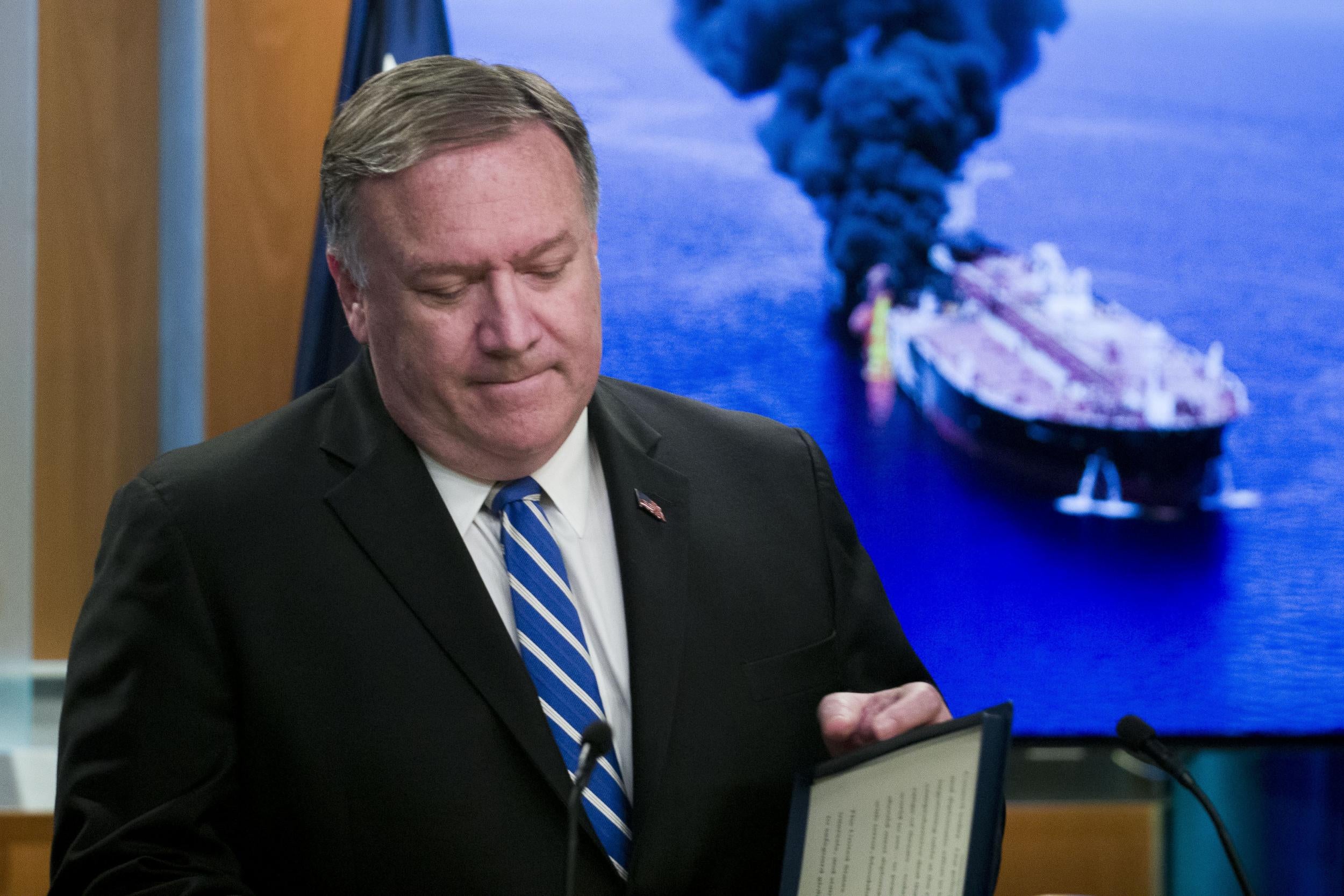US secretary of state Mike Pompeo has said military action is on the table
