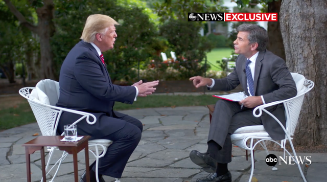 Donald Trump has continued to attack the credibility of Special Counsel Robert Mueller's report in a new ABC News exclusive interview.