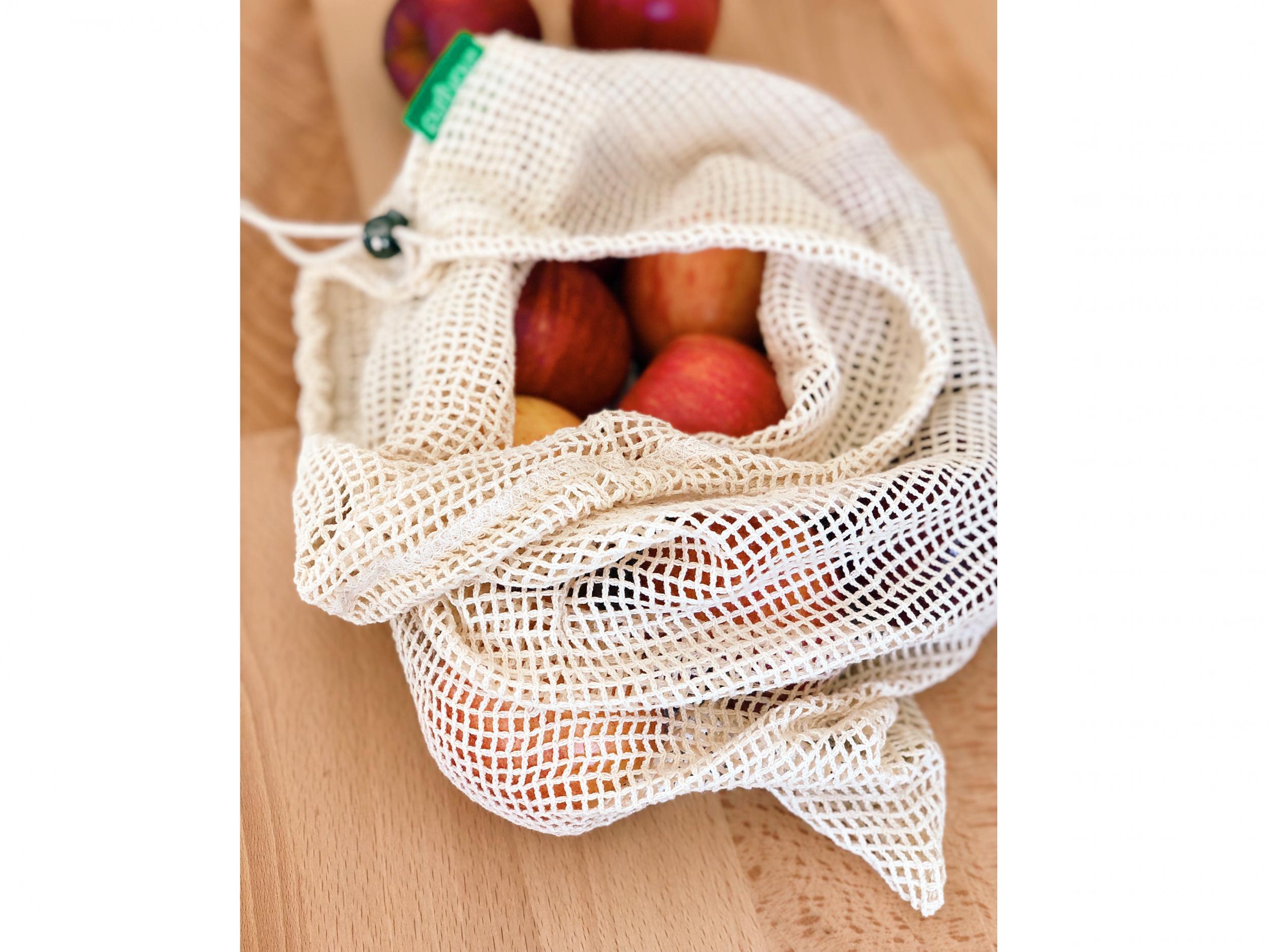 pack of 7 WenderGo Reusable Mesh Produce Bags Eco-friendly Premium Organic Cotton Washable Grocery Produce Bags Lightweight for Fruit Vegetable 