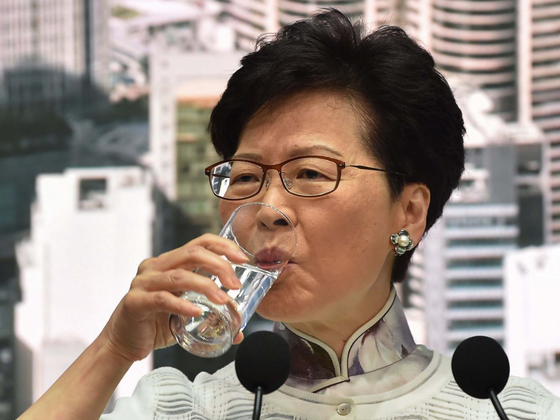 Under pressure chief executive Carrie Lam announced the climb down on Saturday