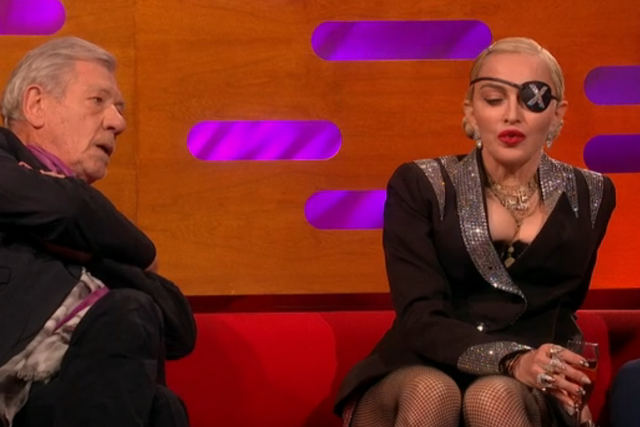 Sir Ian McKellen and Madonna on the Graham Norton Show