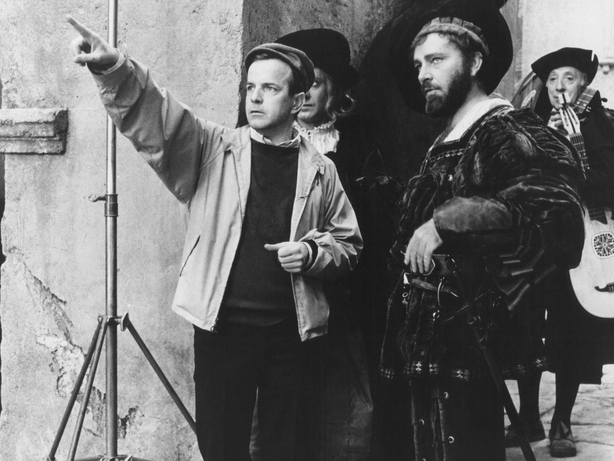 Zeffirelli with Richard Burton on the set of ‘The Taming of the Shrew’, 1967