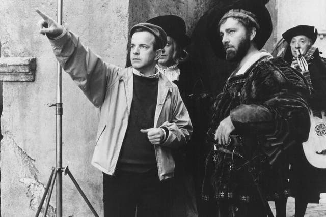 Zeffirelli with Richard Burton on the set of ‘The Taming of the Shrew’, 1967