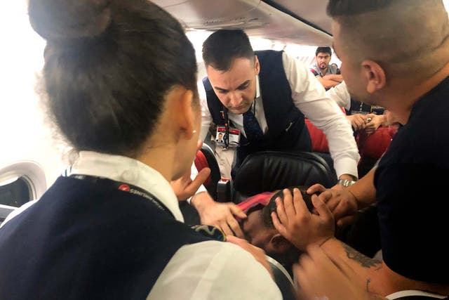Passengers and crew subdue man who started screaming on Turkish Airlines jet