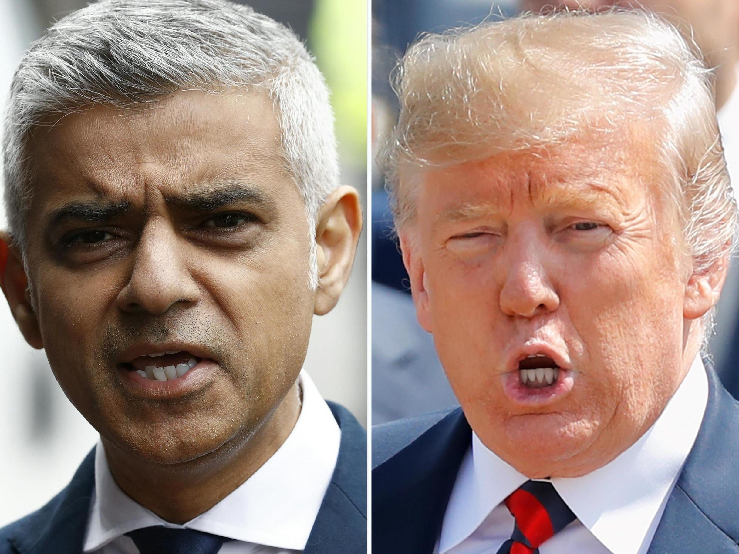 The US president attacked the British Muslim politician once again