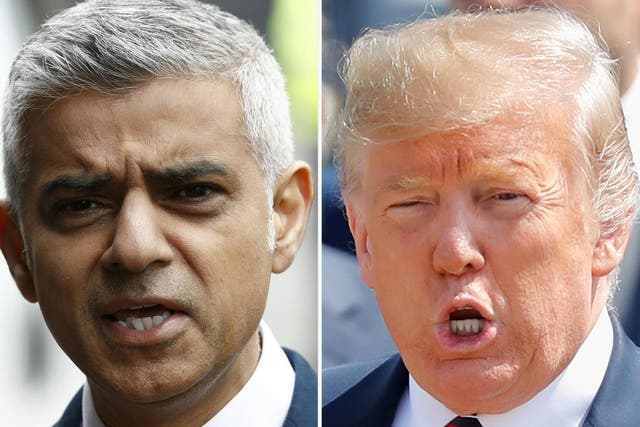 The US president attacked the British Muslim politician once again