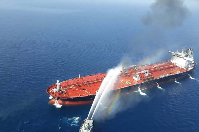 The Norwegian owned ‘Front Altair’ tanker, said to have been attacked in the waters of the Gulf of Oman last week