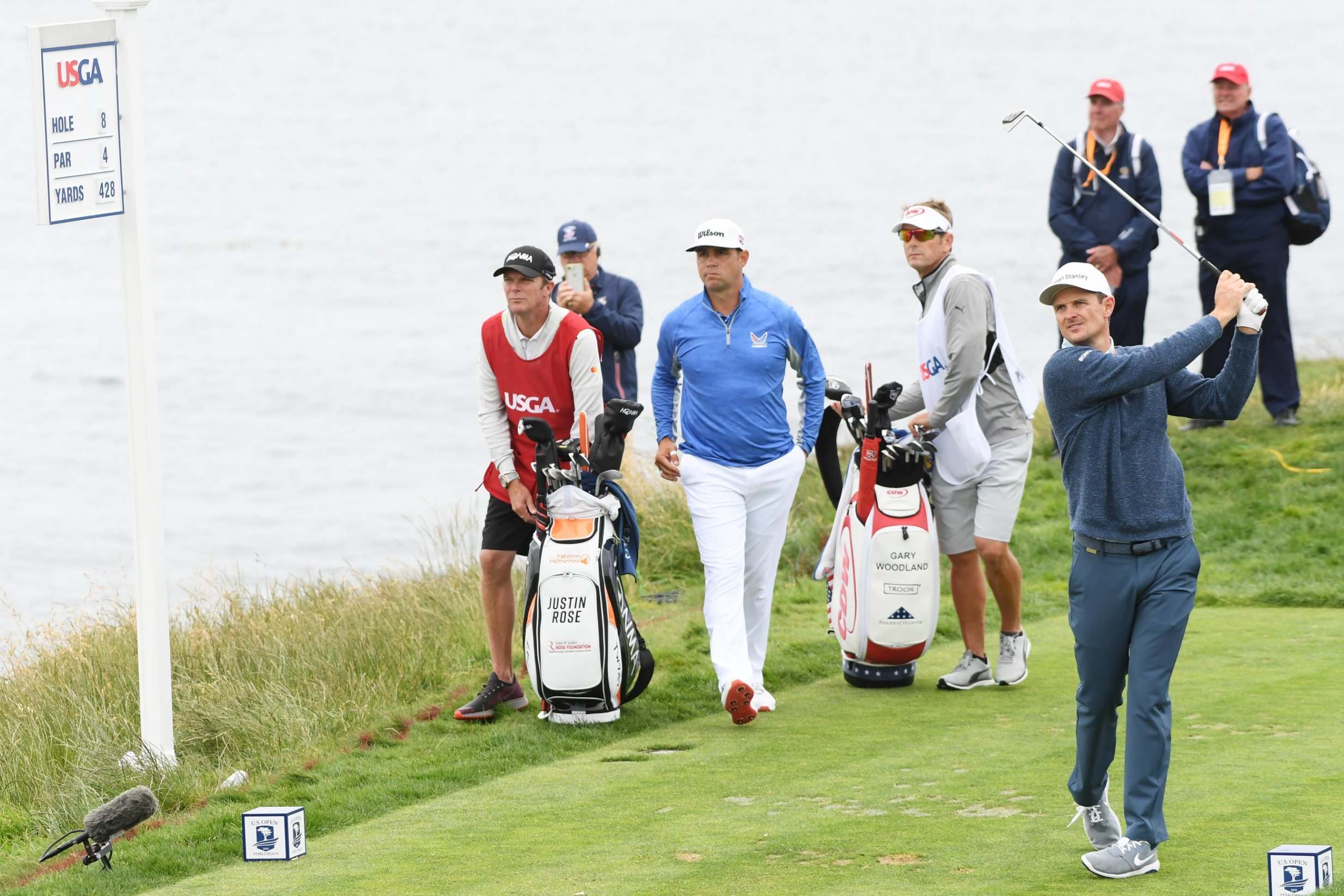 Justin Rose and Gary Woodland will go head to head again on Sunday